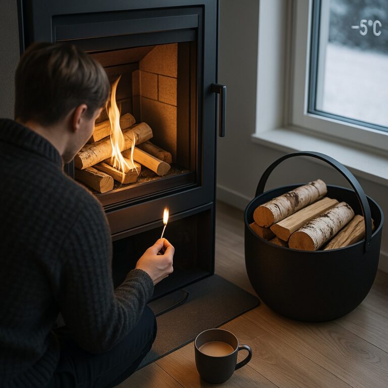 Hvordan fa fyr i peisen